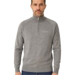 Gianfranco ferre pull col montant demi - zip demi - zip gris homme