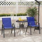 Giantex lot de 2 chaises de jardin empilables - fauteuils extérieurs en tissu + cadre en fer - 56x 70x ... Giantex lot de 2 chaises de jardin empilables - fauteuils extérieurs en tissu + cadre en fer - 56x 70x ...
