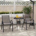 Giantex lot de 2 chaises de jardin empilables - fauteuils extérieurs en tissu + cadre en fer - 56x 70x ... Giantex lot de 2 chaises de jardin empilables - fauteuils extérieurs en tissu + cadre en fer - 56x 70x ...