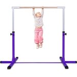 Giantex barre de gymnastique enfant - 12 hauteurs r�glables 91 - 150cm - barre d?entra�nement agr�s en ...
