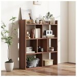 Giantex biblioth�que � 7 cubes - patins antid�rapants - 80x20x90cm - dispositifs anti - basculement - ...