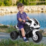 Giantex bmw moto lectrique 3 roues pour enfant - 6v 25km / h - vhicule enfant avec phare et musique ...