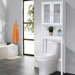 Giantex meuble dessus toilettes wc avec porte en verre trempé - meuble / colonne salle de bain à 3 Étages ... Giantex meuble dessus toilettes wc avec porte en verre trempé - meuble / colonne salle de bain à 3 Étages ...