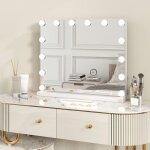 Giantex miroir de maquillage hollywood lumineux 14 led - 3 couleurs + 3 luminosités réglables - ecran ... Giantex miroir de maquillage hollywood lumineux 14 led - 3 couleurs + 3 luminosités réglables - ecran ...