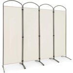 Giantex paravent à 4 panneaux pliable - 221 x 188 cm - closion / séparateur de pièce - cadre en fer - ... Giantex paravent à 4 panneaux pliable - 221 x 188 cm - closion / séparateur de pièce - cadre en fer - ...