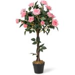 Giantex plante avec 21 roses artificielles 93cm + pot en ciment - arbre à fleurs réaliste avec tronc ... Giantex plante avec 21 roses artificielles 93cm + pot en ciment - arbre à fleurs réaliste avec tronc ...
