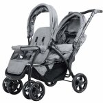 Giantex poussette double tandem pliable 0 mois  36 mois guidon rglable dossiers inclinables repose ...