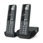 Gigaset comfort 520 duo telefono cordless nero titanio con rubrica 200 contatti