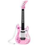 Gigicial guitare basse multifonctionnelle pour enfants jouet musical avec lumire clignotante 4 modes ...