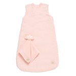 Gigoteuse bb hiver en double gaze de coton et son doudou mouchoir - uni petale
