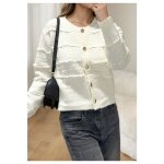 Gilet cardigan blanc femme