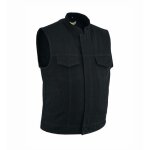 Gilet - cardigan leatherick - 2xl - gilet de motard en jean epais avec bras de transport dissimules pour ... Gilet - cardigan leatherick - 2xl - gilet de motard en jean epais avec bras de transport dissimules pour ...