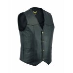 Gilet - cardigan leatherick - classic premium - veritable cuir noir gilet homme - style motard ou mode ...