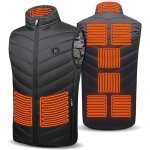 Gilet chauffant pour homme et femme xxxl veste chauffage usb sans manche 9 zones de chauffage - powerbank ...