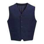 Gilet de costume jack & jones theo bleu ? m�lange laine et polyester recycl� regular fit