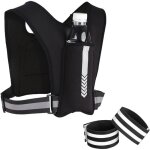 Gilet de course porte - t�l�phone gilet de course r�fl�chissant avec poche poitrine et poche pour bouteille ...