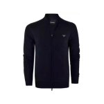 Gilet emporio armani homme cardigan bleu synthtique