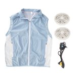 Gilet rafraîchissant respirant en maille moteur sans balais 3 modes sans manches léger et sûr pour cyclisme ... Gilet rafraîchissant respirant en maille moteur sans balais 3 modes sans manches léger et sûr pour cyclisme ...
