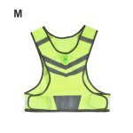 Gilet rflchissant led - gigicial - m - jaune fluorescent - haute visibilit - poche intgre