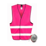 Gilet rflchissant - meteor - fille - gris - rose - enfant
