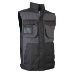 Gilet sans manches bicolore sable lma - noir / gris