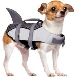 Gilet de sauvetage pour chien requin gilet de flottation avec poigne et rflchissant pour petit grand ...