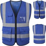 Gilet de s�curit� haute visibilit� pour homme et femme - gilet de cyclisme zipp� 2 pi�ces - gilets de ...