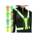 Gilet de s�curit� unisexe gilet r�fl�chissant running gilet reflechissant v�lo led rechargeable usb - ...