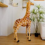 Girafe - 120 cm - peluche gante de girafe animaux en peluche de haute qualit poupes douces pour enfants ...