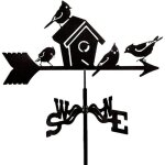 Girouette de jardin exterieur girouette de toit girouette en m�tal girouette de jardin support de toit ...