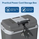 Glacire lectrique de voiture 25 litres 12v 220v mini frigo avec deux fonctions pour la maison le camping ...