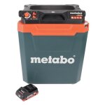 Glacire sans fil 18v - metabo kb 18 bl - 28l - fonction maintien au chaud - batterie 40 ah