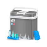 Glaci�re thermo�lectrique - kesser - 24l - refroidit et r�chauffe - 12v / 230v - pour voiture et camping ...