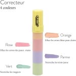 Anticerne - glamup - correcteur de teint 4 couleurs - couverture complte - longue dure - texture dlicate ...