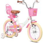 Glerc 12 pouces vlo enfant ge 1 2 3 4 ans fille vlo style princesse avec sige de poupe & paniere ...