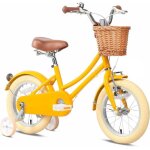 Glerc 12 pouces vélo rétro pour filles de 3 4 5 ans avec roues dentraînement panier et sonnette jaune ... Glerc 12 pouces vélo rétro pour filles de 3 4 5 ans avec roues dentraînement panier et sonnette jaune ...