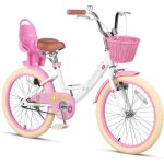 Glerc 20 pouces vélo fille âge 7 - 13 ans vélo enfant style princesse avec siège poupée paniereblanc ... Glerc 20 pouces vélo fille âge 7 - 13 ans vélo enfant style princesse avec siège poupée paniereblanc ...