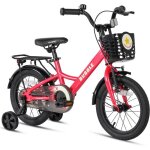 Glerc bubble 14 pouces vlo denfant pour garons et filles de 3 4 5 6 ans avec stabilisateurs de panier ...