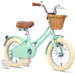 Glerc little molly 14 pouces v�lo pour 3 - 5 ans v�lo pour enfants avec panier en osier et roues dentra�nement ...