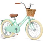 Glerc little molly 18 pouces pour 5 - 9 ans vlo pour enfants avec panier en osier et support menthe ...