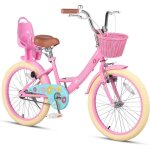 Glerc maggie 20 pouces vélo pour fille 7 - 13 ans vélo enfant avec siège rose et blanc Glerc maggie 20 pouces vélo pour fille 7 - 13 ans vélo enfant avec siège rose et blanc