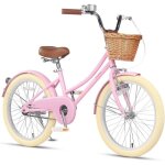 Glerc vlo pour enfants 20 pouces vlo rtro pour filles de 7  13 ans vlo pour enfants avec panier ...