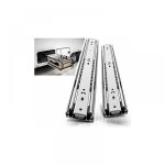 Glissires tiroir 400mm coulisse  roulement  billes extension complte charge 68kg 1 paire