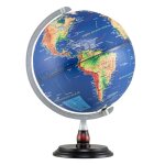 Globe terrestre costway lumineux 30cm - illustr pour enfant jouet ducatif cratif cadeau et dcoration ...