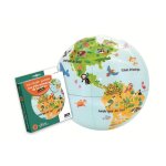 Globe terrestre gonflable - trousselier - ptits animaux 30 cm - bleu - mixte - 3 ans et plus