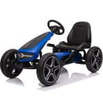 Go kart à pédale mercedes - pour enfants - 3 à 7 ans - roues eva - bleu Go kart à pédale mercedes - pour enfants - 3 à 7 ans - roues eva - bleu