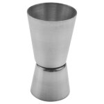 Gobelet double doseur acier inox pour mesure cocktail alcool bar bistrot 40 / 20cc Gobelet double doseur acier inox pour mesure cocktail alcool bar bistrot 40 / 20cc