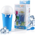 Gobelet  granit - frozen magic - slushy maker cup - silicone sr - 500 ml - 2 en 1 paille / cuillre ...