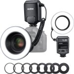 Godox ml150ii flash annulaire led portable 6 niveaux dimmable pour nikon / canon / sony