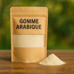 Gomme arabique naturelle pure en poudre ? format 200g ? additif alimentaire cosm�tique colle naturelle ...
